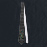 Dna Neck Tie<br><div class="desc">Necktie with molecule of DNA and genetic code</div>
