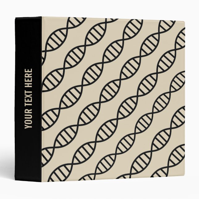 DNA Pattern 3 Ring Binder (Front/Spine)