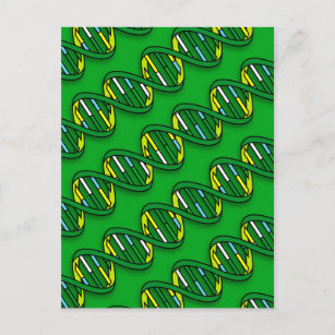 DNA Pattern Science Postcard