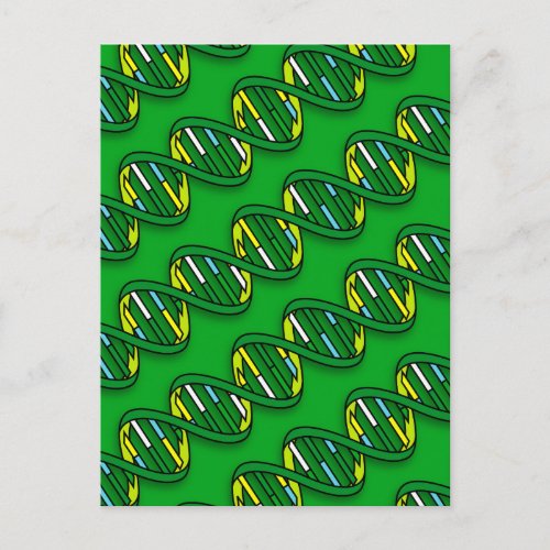 DNA Pattern Science Postcard