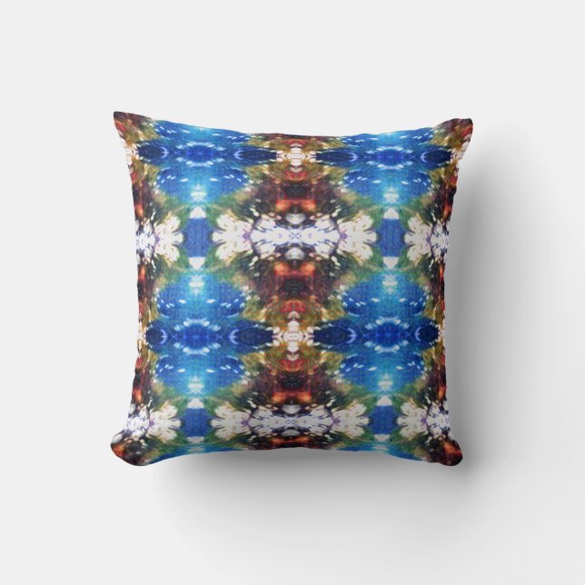 DNA Pattern Throw Pillow (Front)
