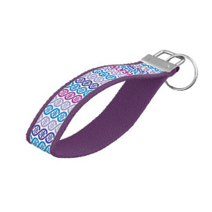 DNA Pattern Wrist Keychain