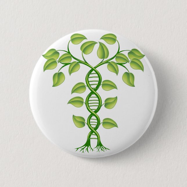 DNA plant concept Pinback Button (Front)