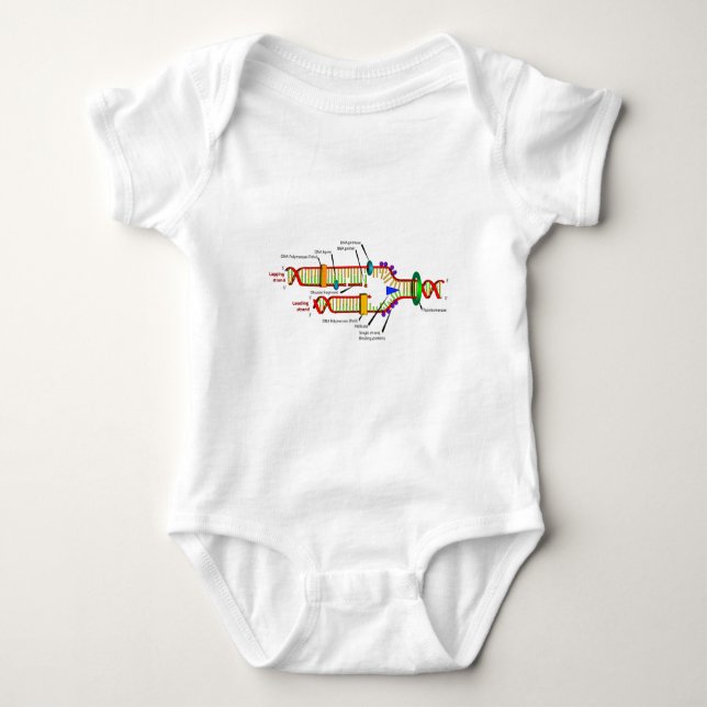 DNA replication Baby Bodysuit (Front)