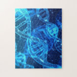 DNA science blue black cg microscope Jigsaw Puzzle<br><div class="desc">DNA science blue black cg microscope</div>