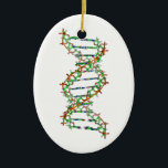 DNA - science/scientist/biology Ceramic Ornament<br><div class="desc">DNA - science/scientist/biology</div>