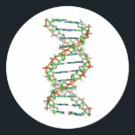 DNA - science/scientist/biology Classic Round Sticker<br><div class="desc">DNA - science/scientist/biology</div>