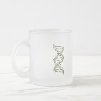 DNA - science/scientist/biology Frosted Glass Coffee Mug