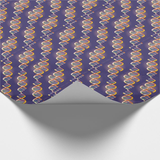 DNA Spotlight Medical Science Wrapping Paper (Corner)