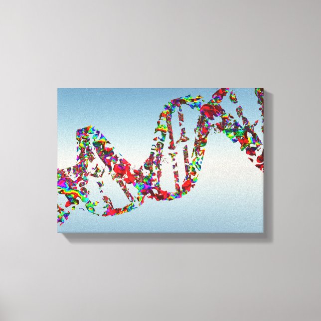 DNA Strand Canvas Print (Front)