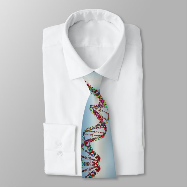 DNA Strand Artwork Neck Tie