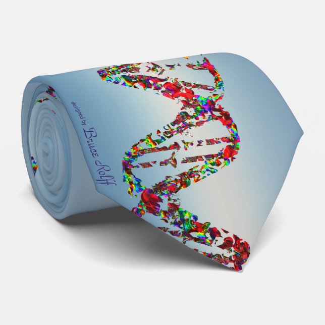 DNA Strand Neck Tie (Rolled)