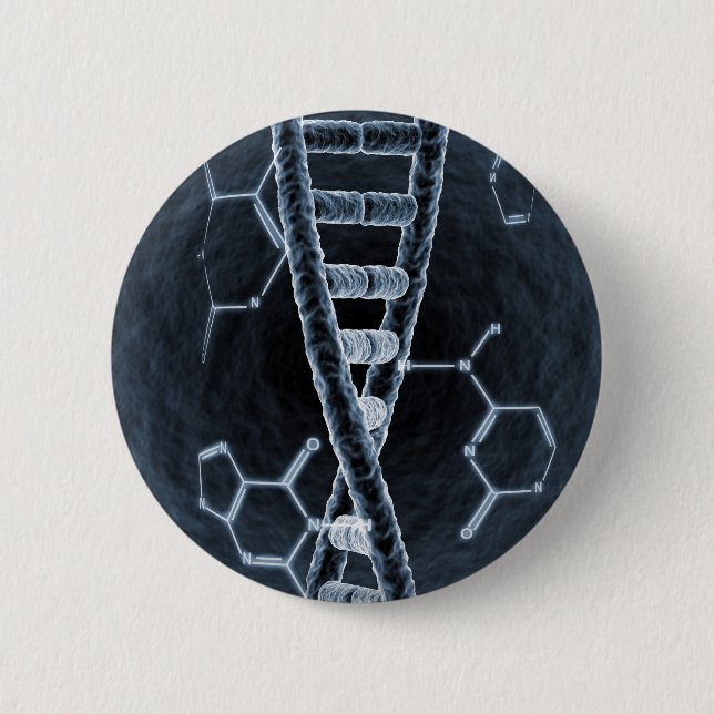DNA strand Pinback Button (Front)