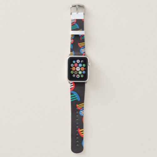 dna strands pattern apple watch band