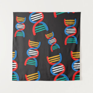 dna strands pattern tapestry