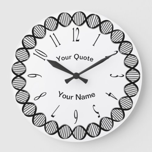 DNA Strands with radiating Standard Numbers Large Clock