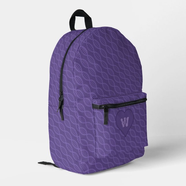 DNA Stripes Printed Backpack (Back Corner Left)