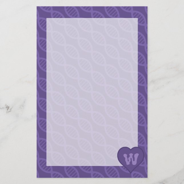 DNA Stripes Stationery (Front)