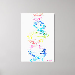 DNA, the spyral of life Canvas Print
