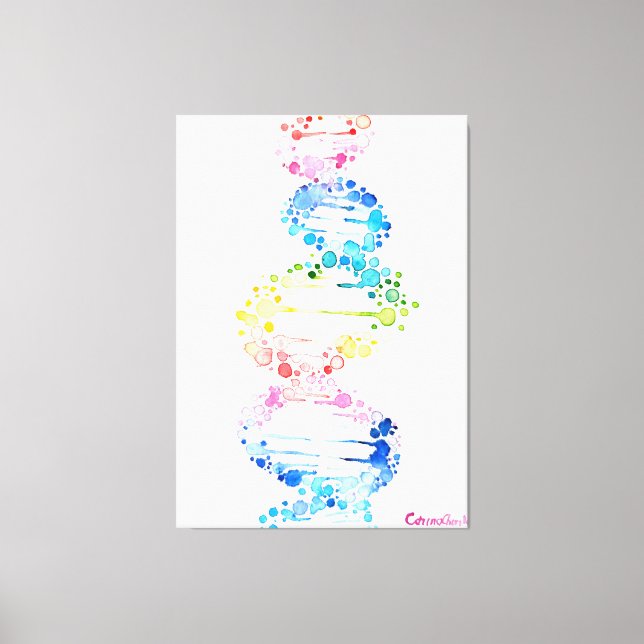 DNA, the spyral of life Canvas Print (Front)