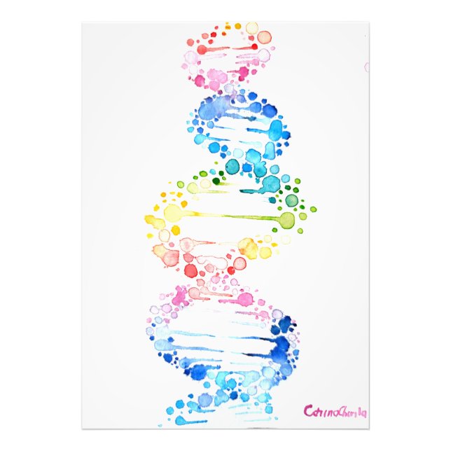 DNA, the spyral of life Photo Print (Front)
