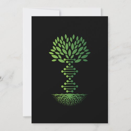 DNA Tree Genealogy Family Historian Gift Invitation