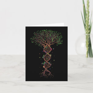 Dna Tree Genetic Funny Earth Day Plant A Tree Life Card