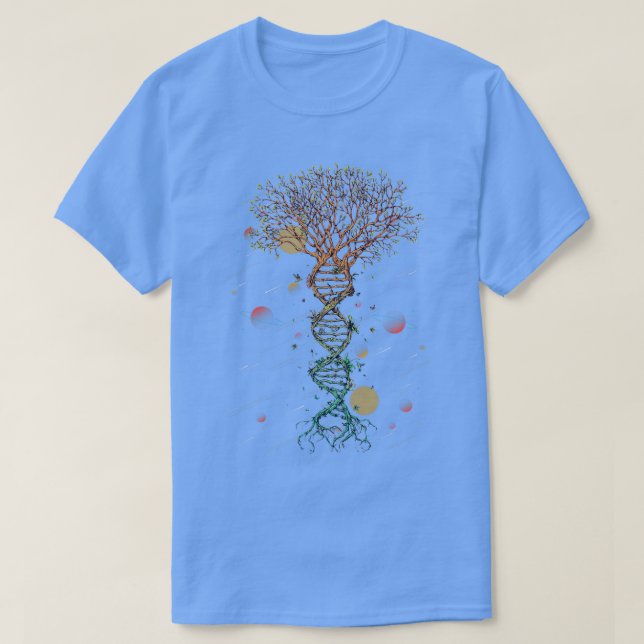 DNA Tree Life Biology Environment Science Genetics T-Shirt (Design Front)