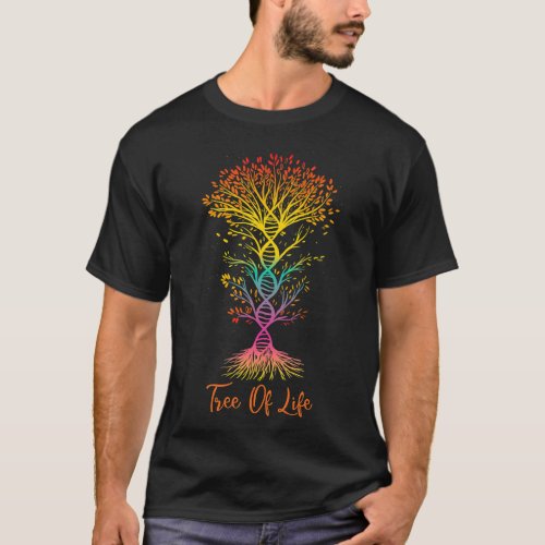 DNA Tree Of Life Genetics Spiritual Family Tree Ro T_Shirt