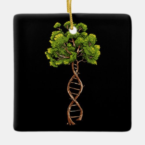 Dna Tree Of Life Science Genetics Biology Environm Ceramic Ornament