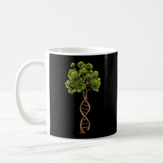 Dna Tree Of Life Science Genetics Biology Environm Coffee Mug (Left)