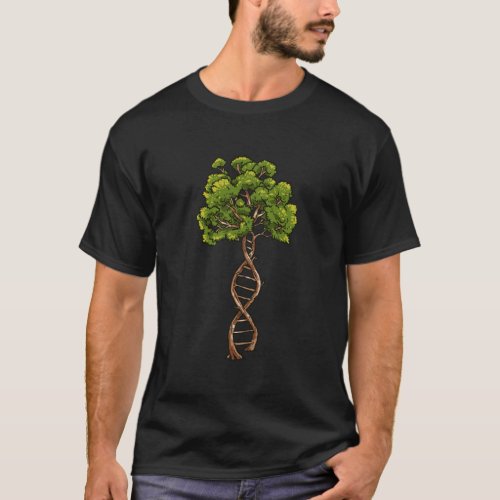 Dna Tree Of Life Science Genetics Biology Environm T_Shirt