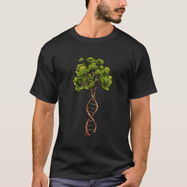 Dna Tree Of Life Science Genetics Biology Environm T-Shirt (Front)