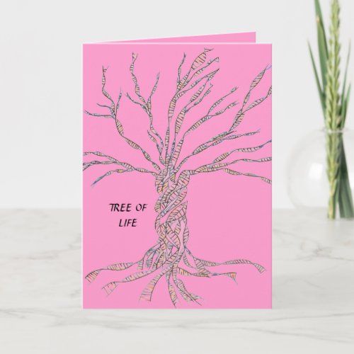 DNA TREE or Tree of Life Card