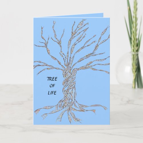 DNA TREE or Tree of Life Card