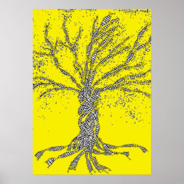DNA TREE or Tree of Life Poster (Front)