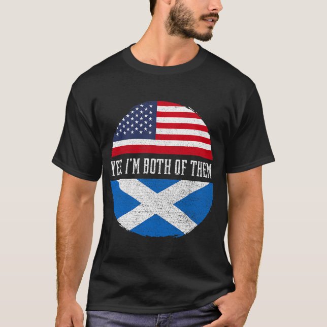 DNA USA Flag American Mexican Flag Fingerprint Mex T-Shirt (Front)
