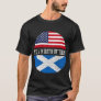 DNA USA Flag American Mexican Flag Fingerprint Mex T-Shirt