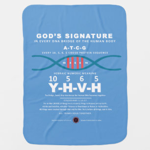 DNA-YHVH Code Baby Blanket