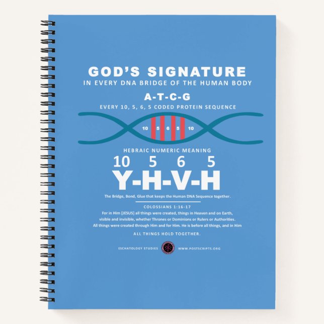 DNA-YHVH Code Notebook (Front)