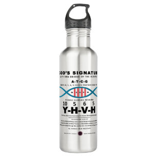 DNA-YHVH Code, Stainless Steel Water Bottle
