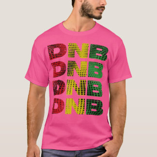 Dnb Shirt Red Yellow Green Abstract Drum N Bass