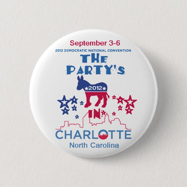 DNC Convention Pinback Button (Front)