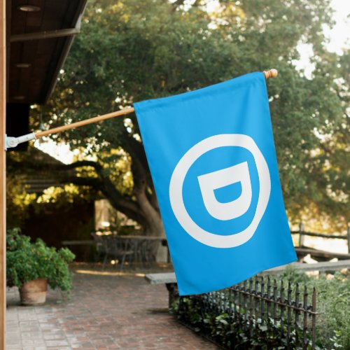 DNC D for Democrat House Flag