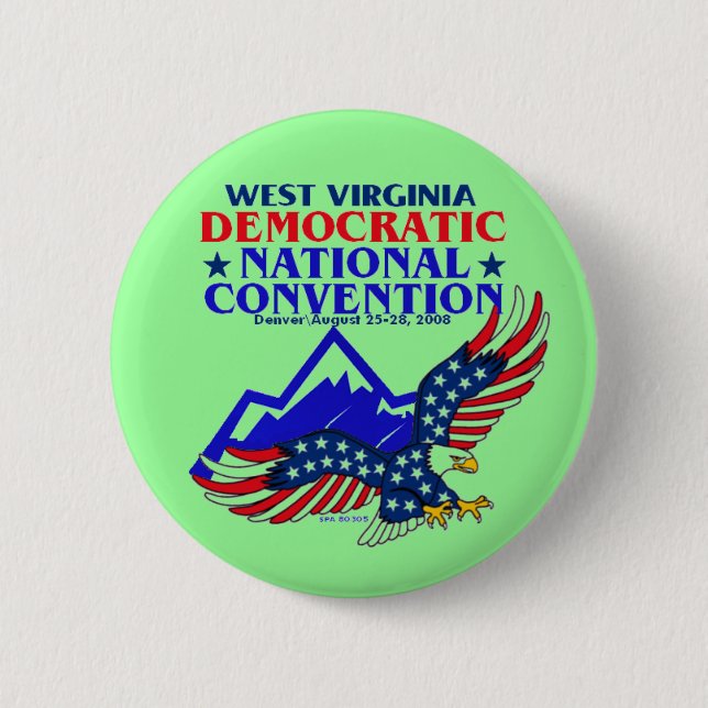 DNC WEST VIRGINIA Button (Front)