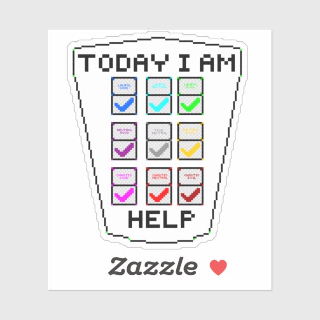 DND Alignment Chart Sticker (Sheet)