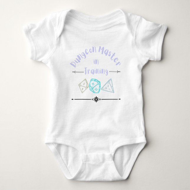 DnD Baby - Dungeon Master in Training Baby Bodysuit (Front)