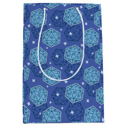 DnD Birthday Party Dungeons &amp; Dragons D20 Blue Medium Gift Bag