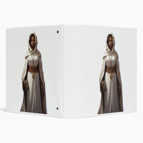 DnD Female Cleric 3 Ring Binder