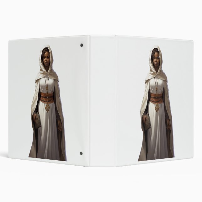 DnD Female Cleric 3 Ring Binder (Background)